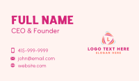 Vitality Wellness Triangle Letter Business Card Design