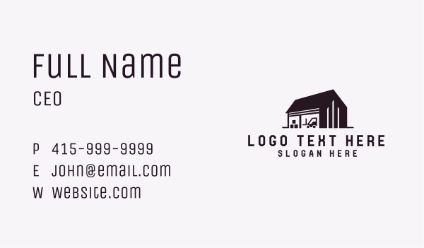 Construction Warehouse Stockroom Business Card Design Image Preview
