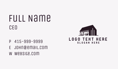 Construction Warehouse Stockroom Business Card Image Preview