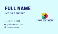 Colorful Comma Arrow Business Card Image Preview