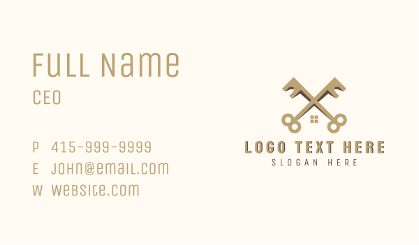 Home Realty Key Business Card Design Image Preview