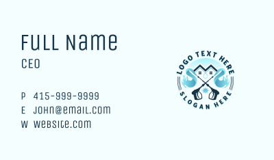 Water Pressure Washing  Business Card Image Preview