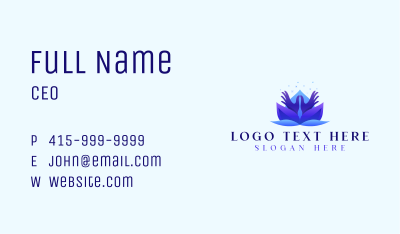 Lotus Floral Health Business Card Image Preview