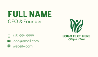 Plant Person Environmentalist Business Card Design