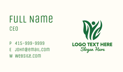 Plant Person Environmentalist Business Card Image Preview