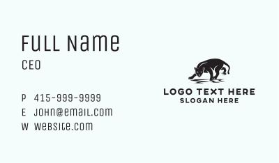 Wild Panther Animal Business Card Image Preview