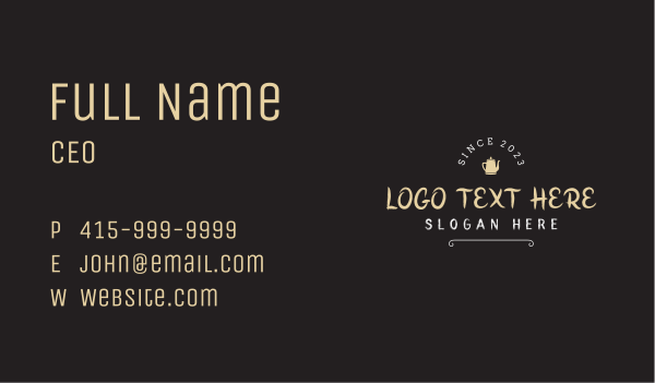 Tea Cafe Wordmark Business Card Design Image Preview