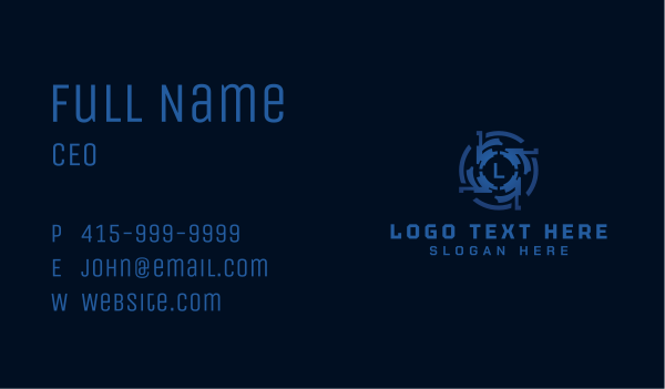 AI Tech Program Business Card Design Image Preview