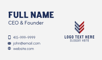 America Politics Flag Arrow  Business Card Image Preview