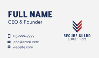 America Politics Flag Arrow  Business Card Design