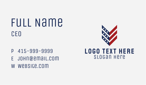 America Politics Flag Arrow  Business Card Design Image Preview