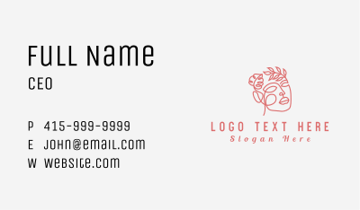Natural Woman Skin Care Business Card Image Preview