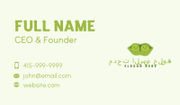 Cute Green Peas Business Card Image Preview