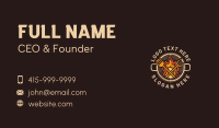 Flaming Barbeque Grill Business Card Image Preview