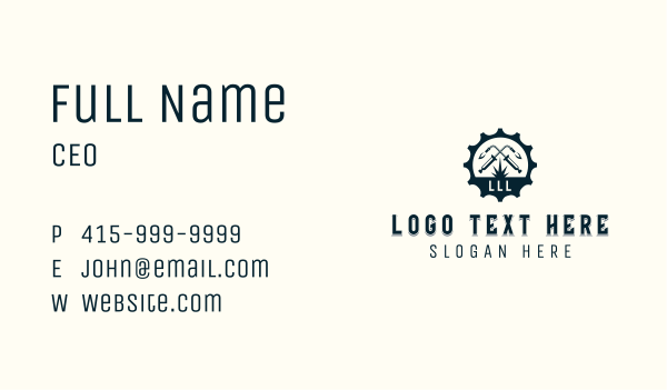 Industrial Welding Tool Business Card Design Image Preview