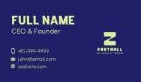 Bold Company Letter Z Business Card Image Preview