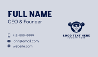 Body Builder Weightlifting Business Card Image Preview