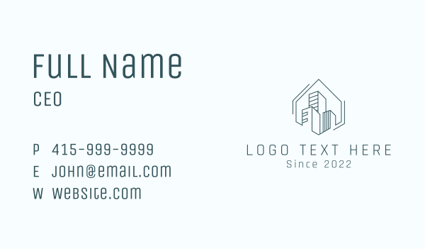 City Skyscraper Towers Business Card Design Image Preview