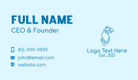 Blue Cockatoo Monoline Business Card Image Preview