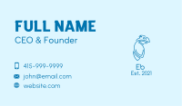 Blue Cockatoo Monoline Business Card Image Preview