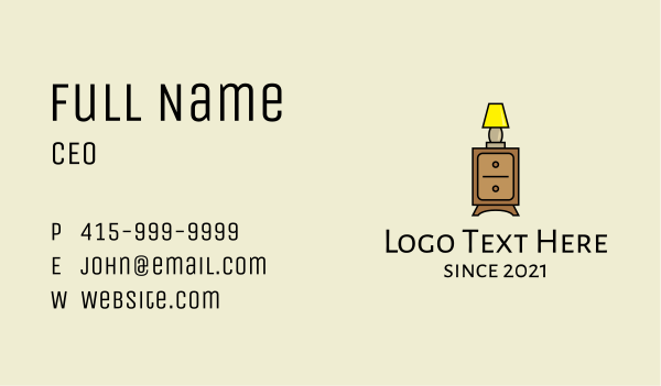 Lamp Cabinet Business Card Design Image Preview