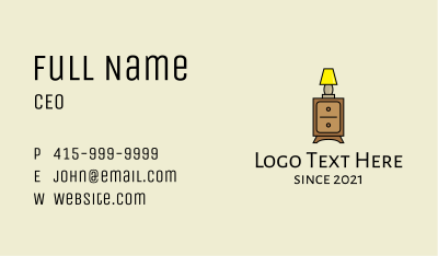 Lamp Cabinet Business Card Image Preview