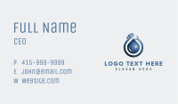 Water Droplet Plumbing Business Card Image Preview