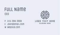 Industrial Letter E Business Card Image Preview
