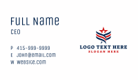 Eagle Patriot Stripes Business Card Image Preview