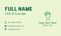 Green Thumb Gardener  Business Card Image Preview