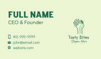 Green Thumb Gardener  Business Card Design