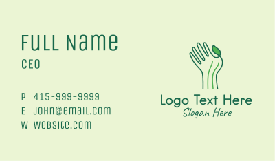 Green Thumb Gardener  Business Card Image Preview