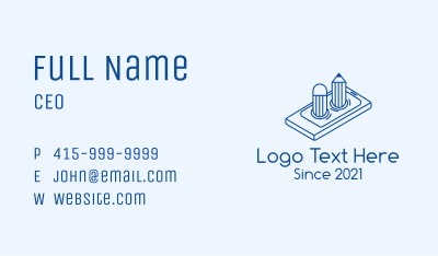 Mobile Phone Pencil Business Card