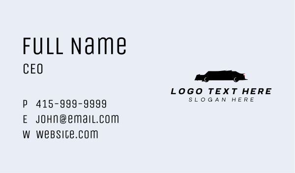 Black Limo Vehicle Business Card Design Image Preview