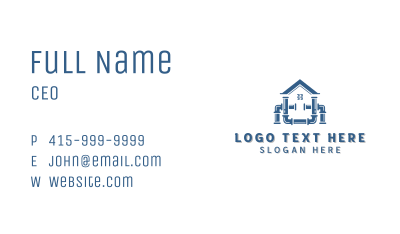 House Plumbing Maintenance Business Card Image Preview