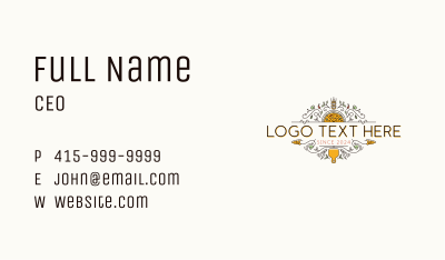 Gourmet Pizza Restaurant Business Card Image Preview