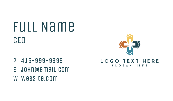 House Cross Subdivision Business Card Design Image Preview