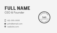 Tattoo Shop Wordmark Business Card Image Preview