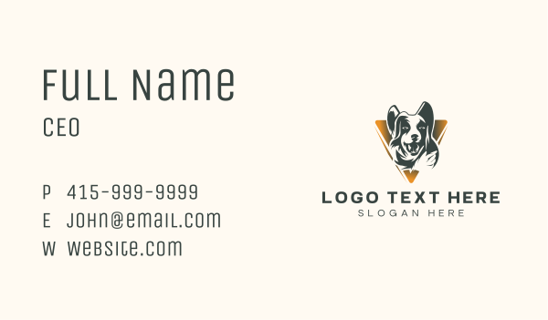 Animal Dog Veterinary Business Card Design Image Preview