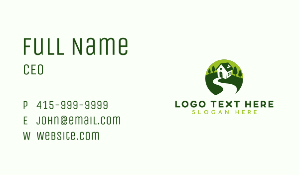 Landscaping Gardening Realty Business Card Design Image Preview