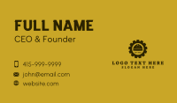 Mechanical Engineering Hat Construction Business Card Design