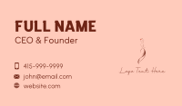 Fashion Gown Woman Business Card Design