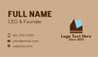 Geometric Mountain Sky  Business Card Image Preview