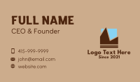 Geometric Mountain Sky  Business Card Image Preview