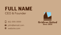 Geometric Mountain Sky  Business Card Image Preview