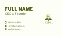 Tree Book Review Center Business Card Image Preview