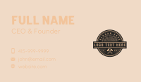 Wood Hammer Carpentry Business Card Image Preview