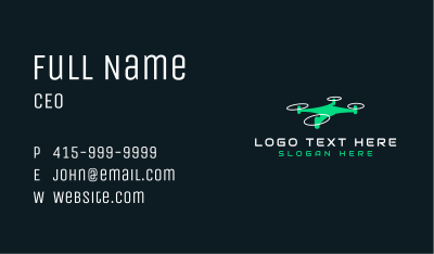 Drone Technology Camera Business Card Image Preview