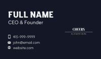 Elegant White Wordmark Business Card Image Preview