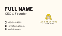 Blonde Hair Person  Business Card Preview